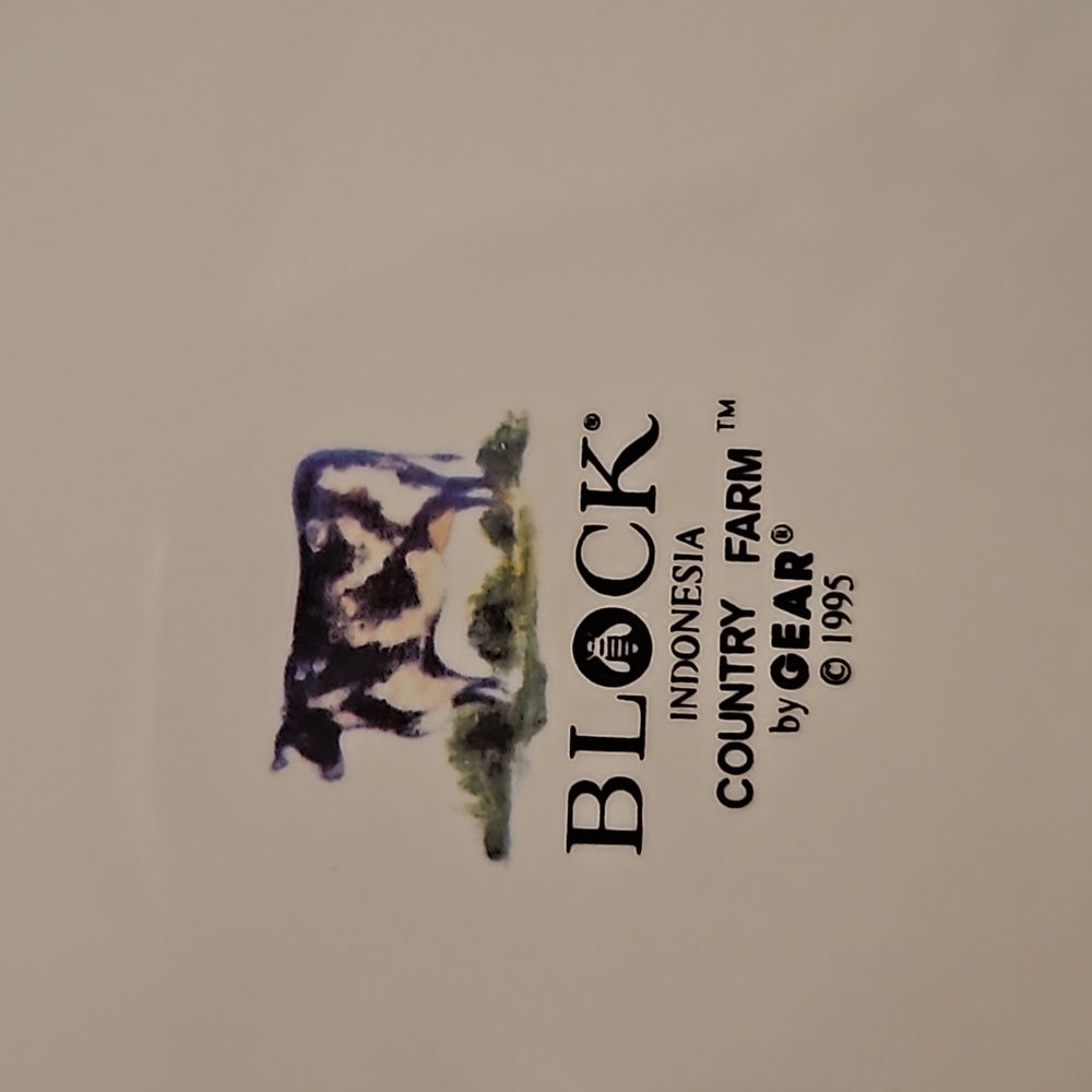 Block by Gear County Farm plates. Set of 2 salad plates. 8 inches. - Picture 5 of 6